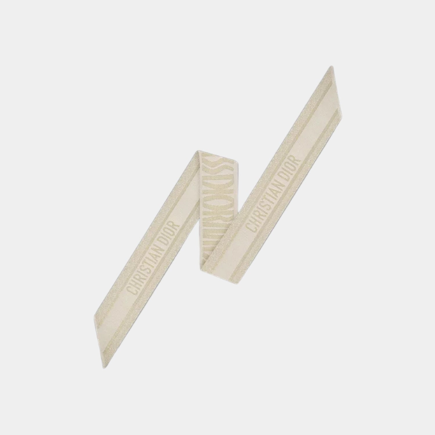Or Miss Dior Allover Mitzah Scarf Silk Twill Metallic Thread