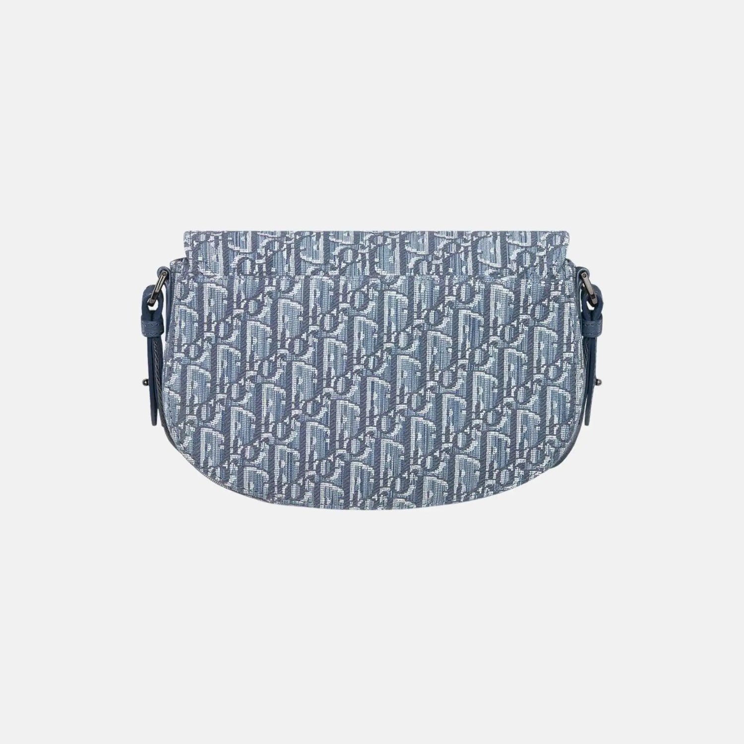 Saddle Messenger Bag In Oblique Jacquard And Grained Calfskin