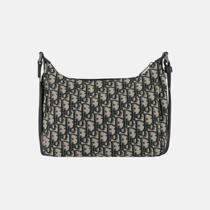 Small Rider Soft Hobo Bag In Oblique Jacquard