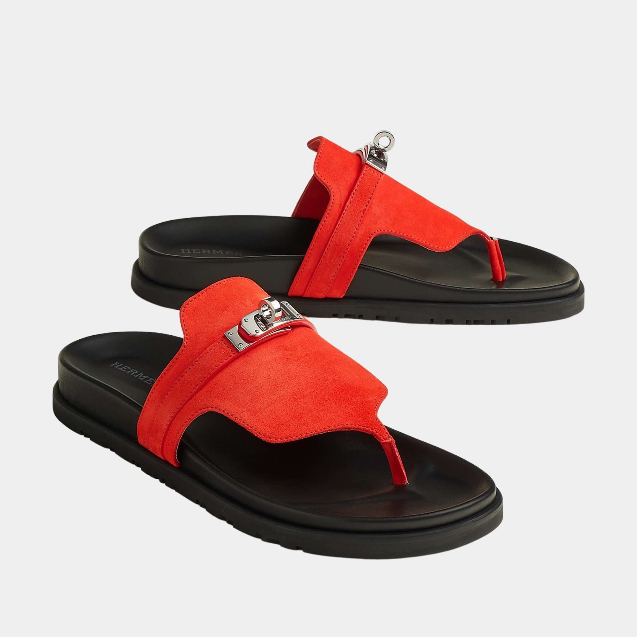 Empire Sandal Suede Palladium Plated Buckle