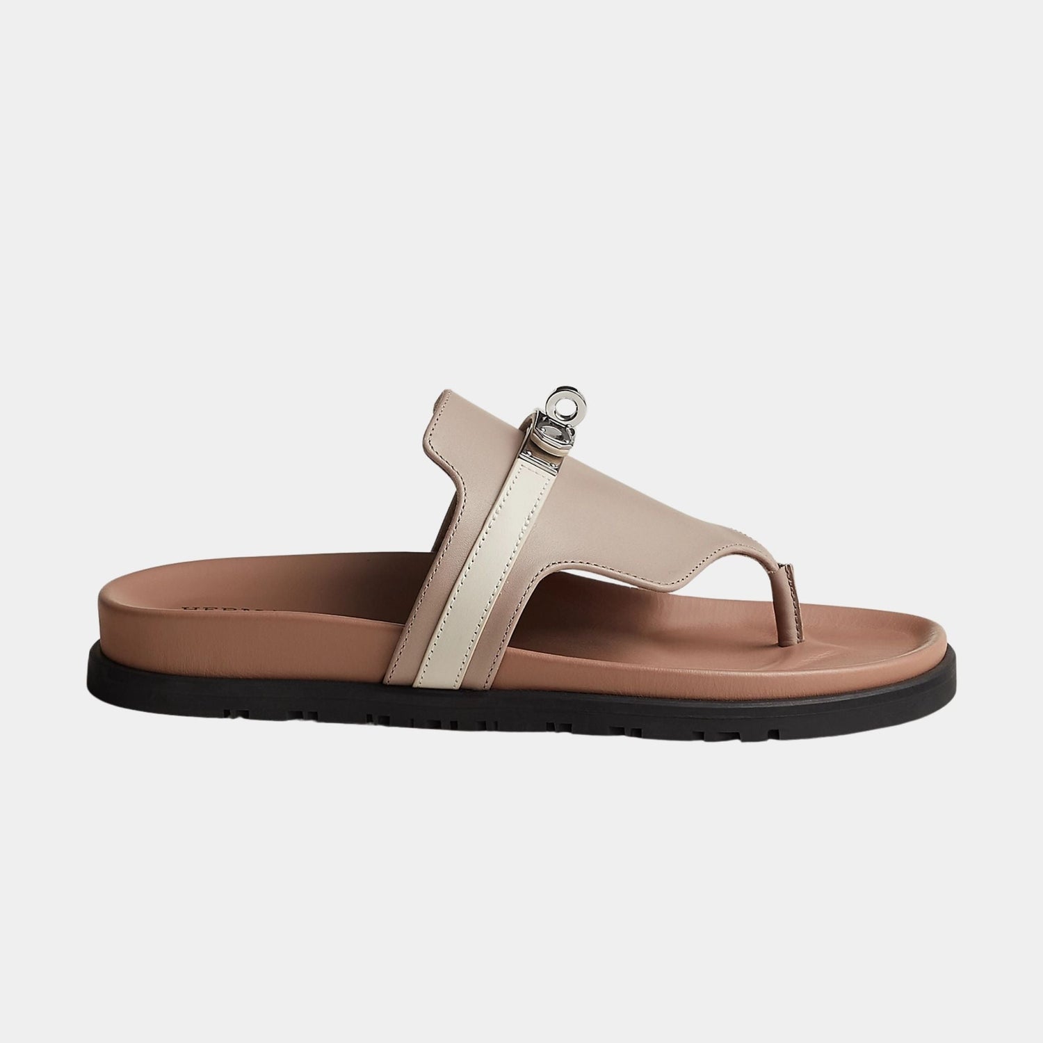 Empire Sandal in Two Tone Calfskin