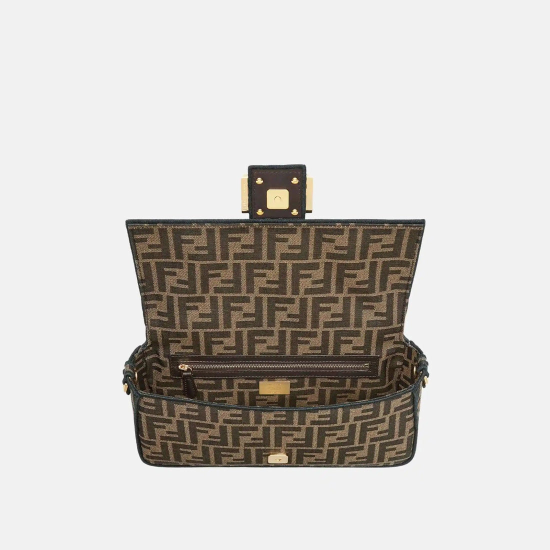 Baguette Bag In Brown Fabric