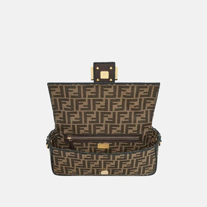 Baguette Bag In Brown Fabric