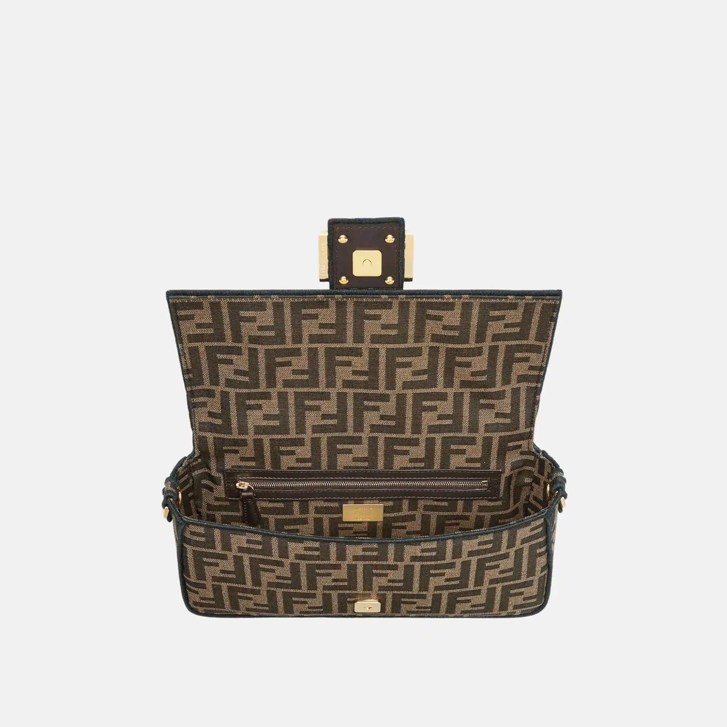 Baguette Bag In Brown Fabric