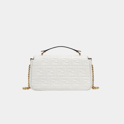 Baguette Chain Midi Nappa Bag With FF Pattern