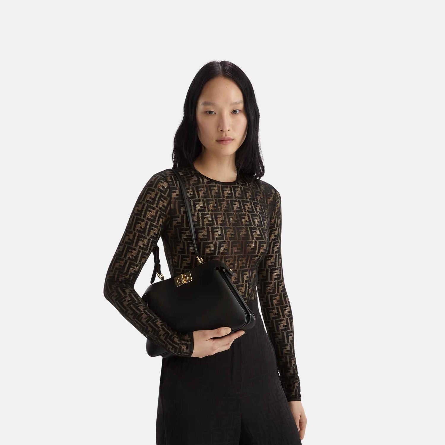Body In Lace With Long Sleeves