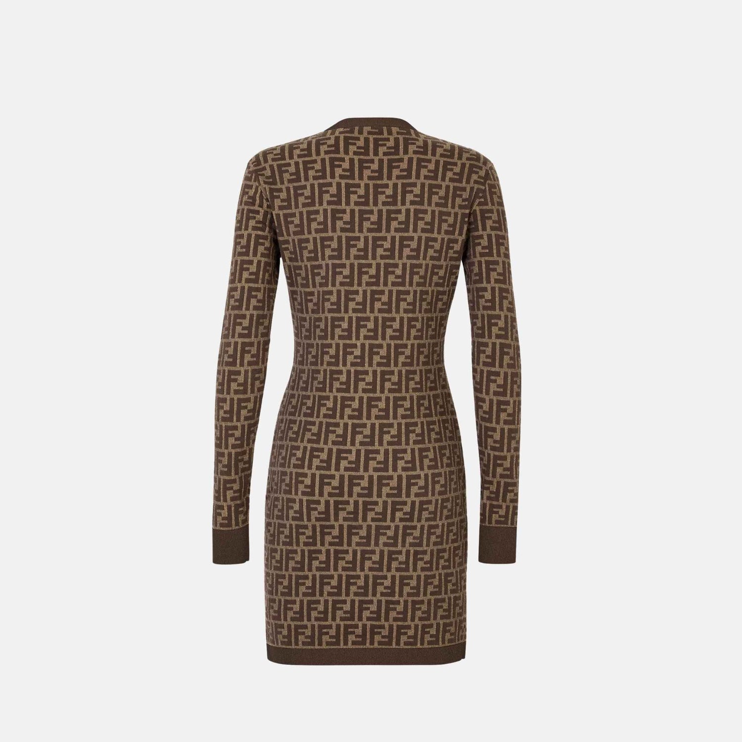 Dress In Brown FF Cotton Short