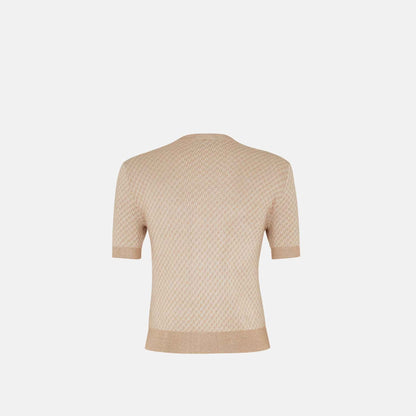 Jumper In FF Silk And Wool