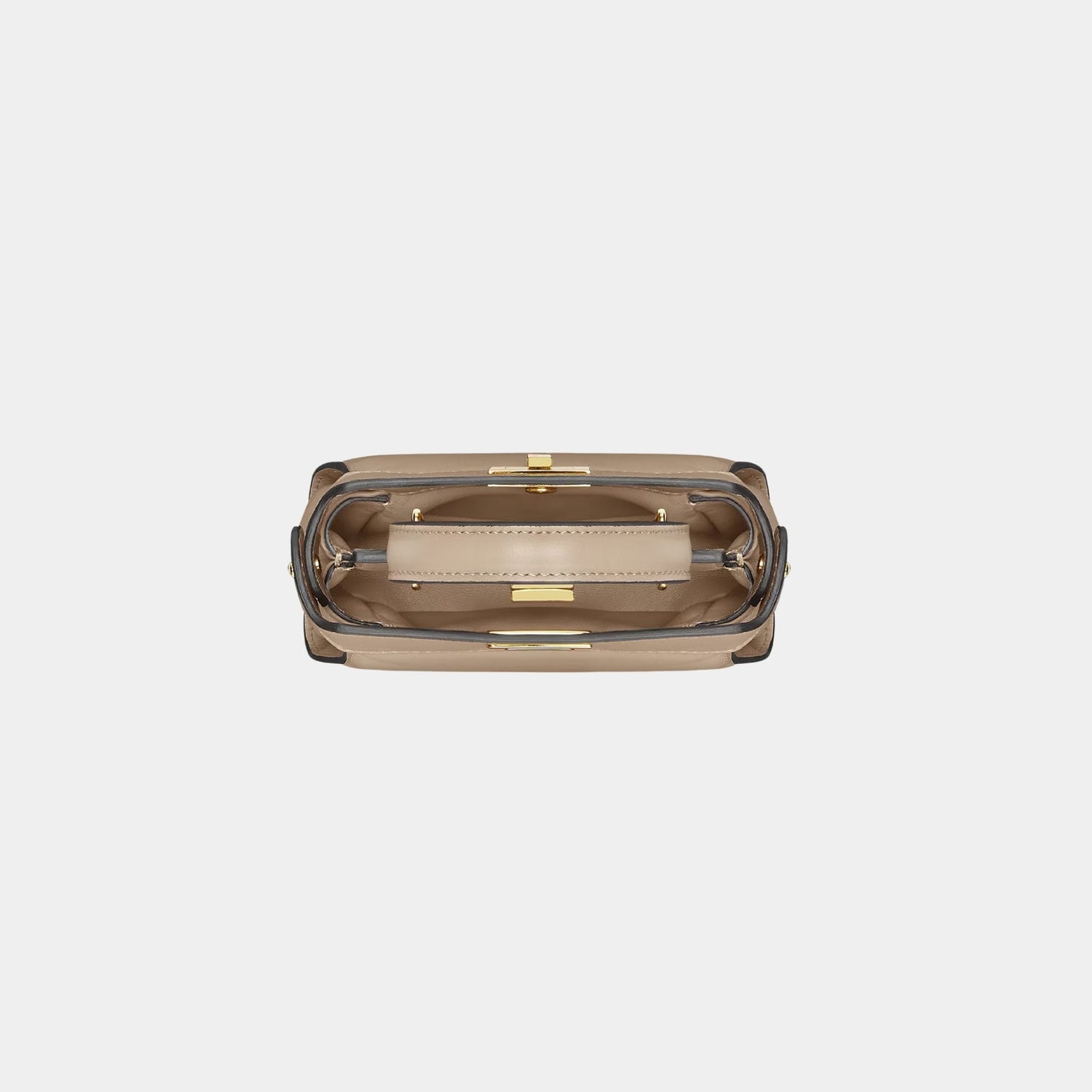 Nano Peekaboo Nappa Leather Bag