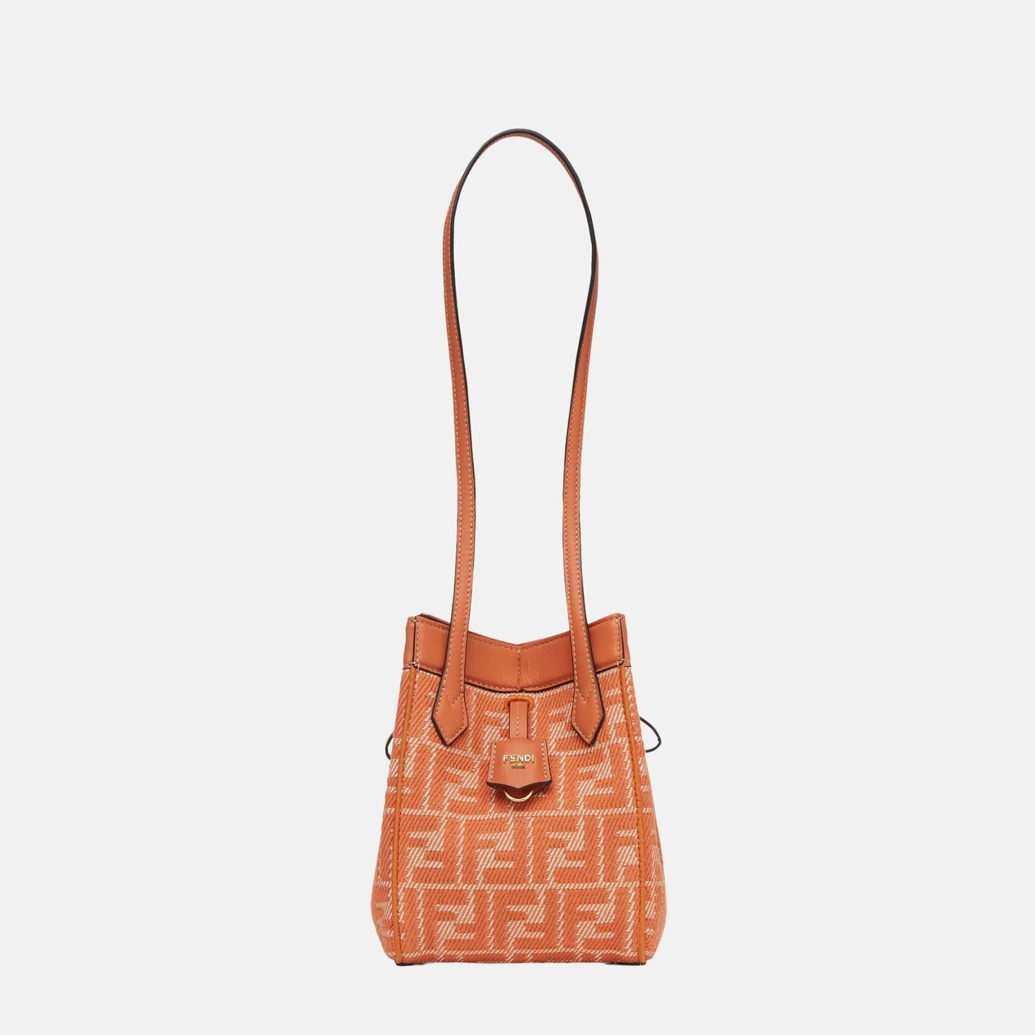 Origami Mini Bag In Denim Effect FF Jacquard