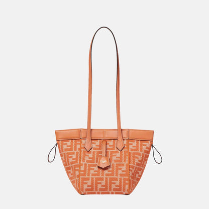 Origami Mini Bag In Denim Effect FF Jacquard