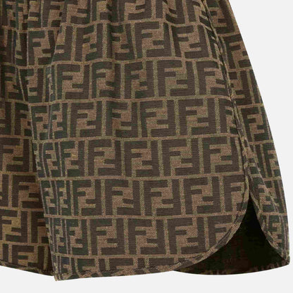 Shorts In Brown Canvas