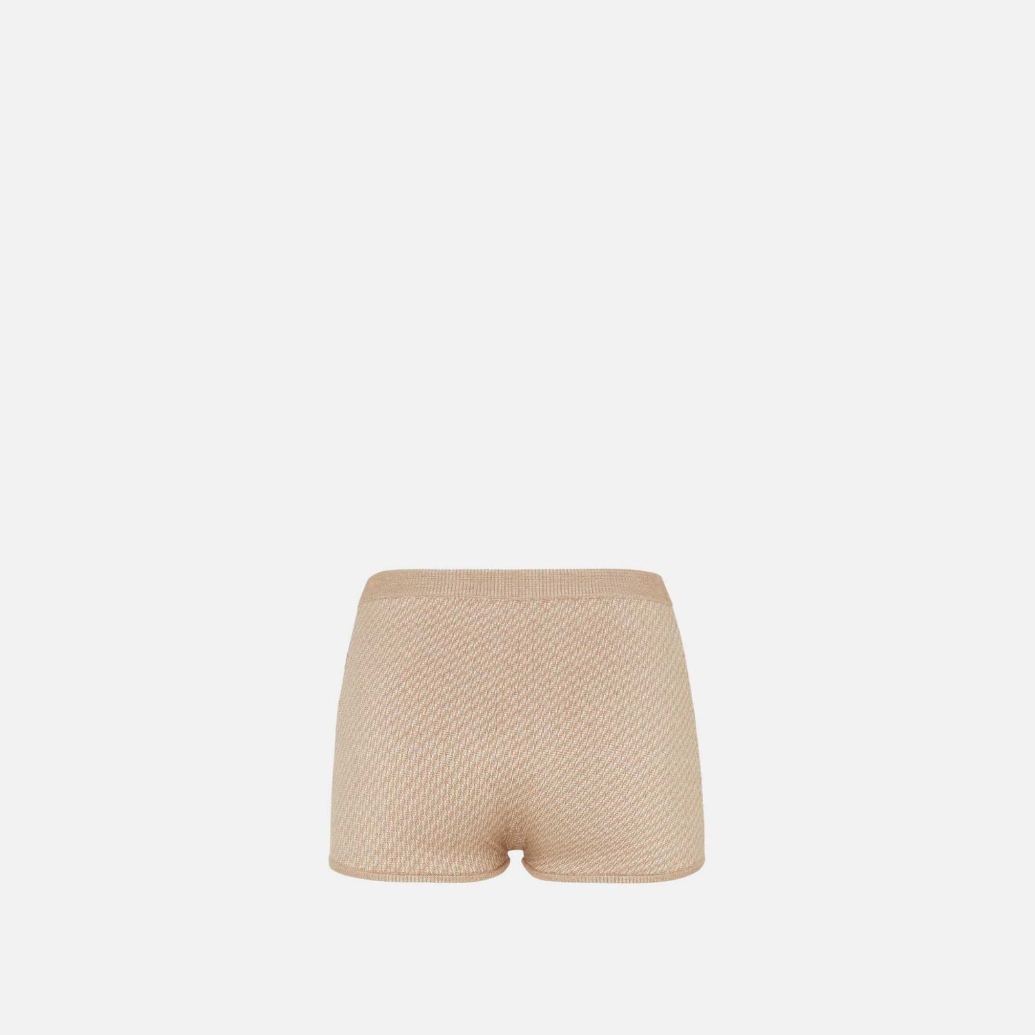 Shorts In Brown FF Wool And Silk