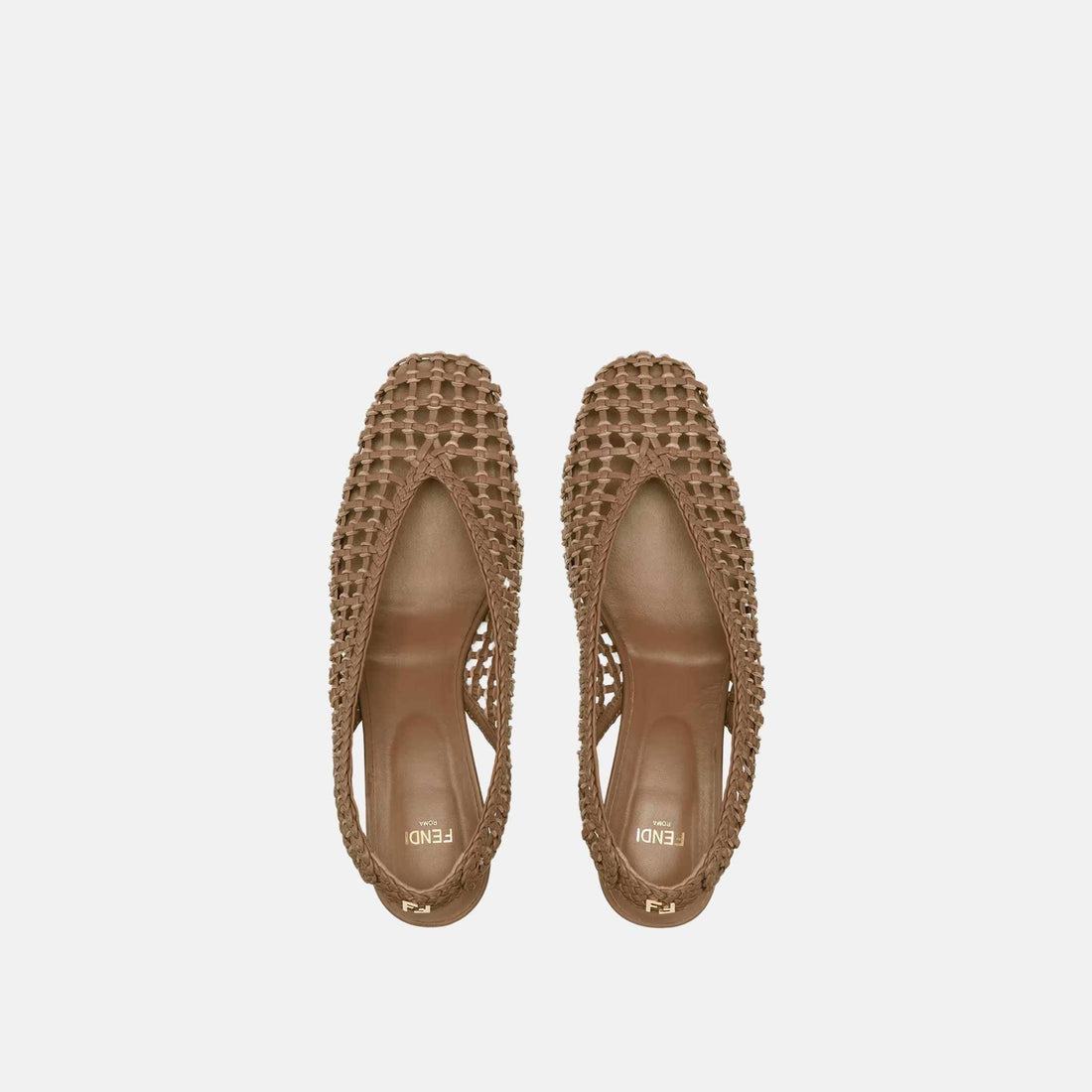 Slingbacks Leather Low Heeled