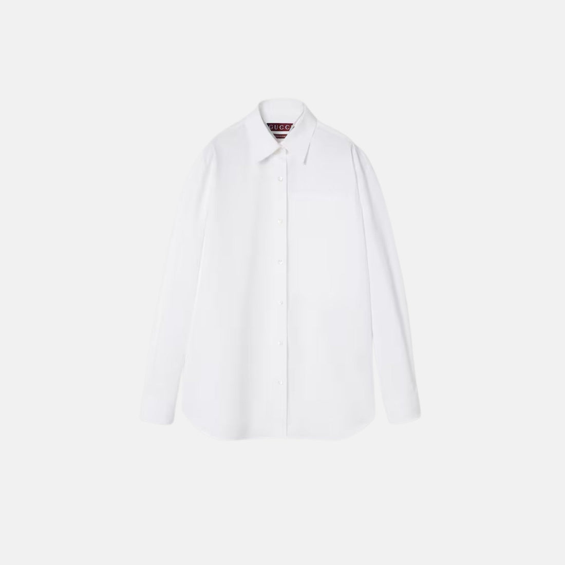 Cotton Poplin Shirt With Gucci Logo