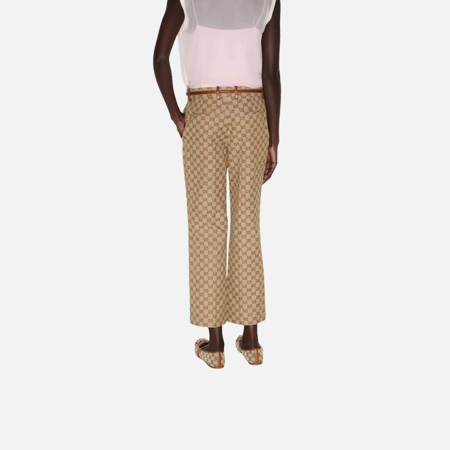 GG Canvas Trousers With Horsebit