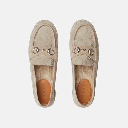 Mens Espadrille With Horsebit In Suede