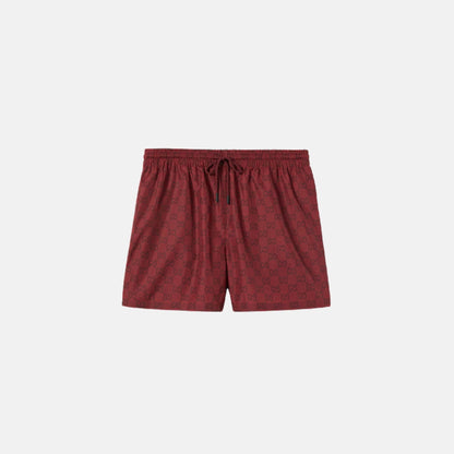 Nylon Swim Short With GG Print