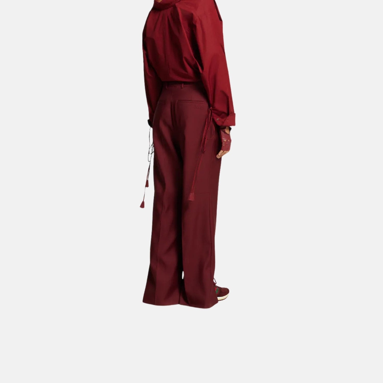 Oversize Low Waist Wool Pant