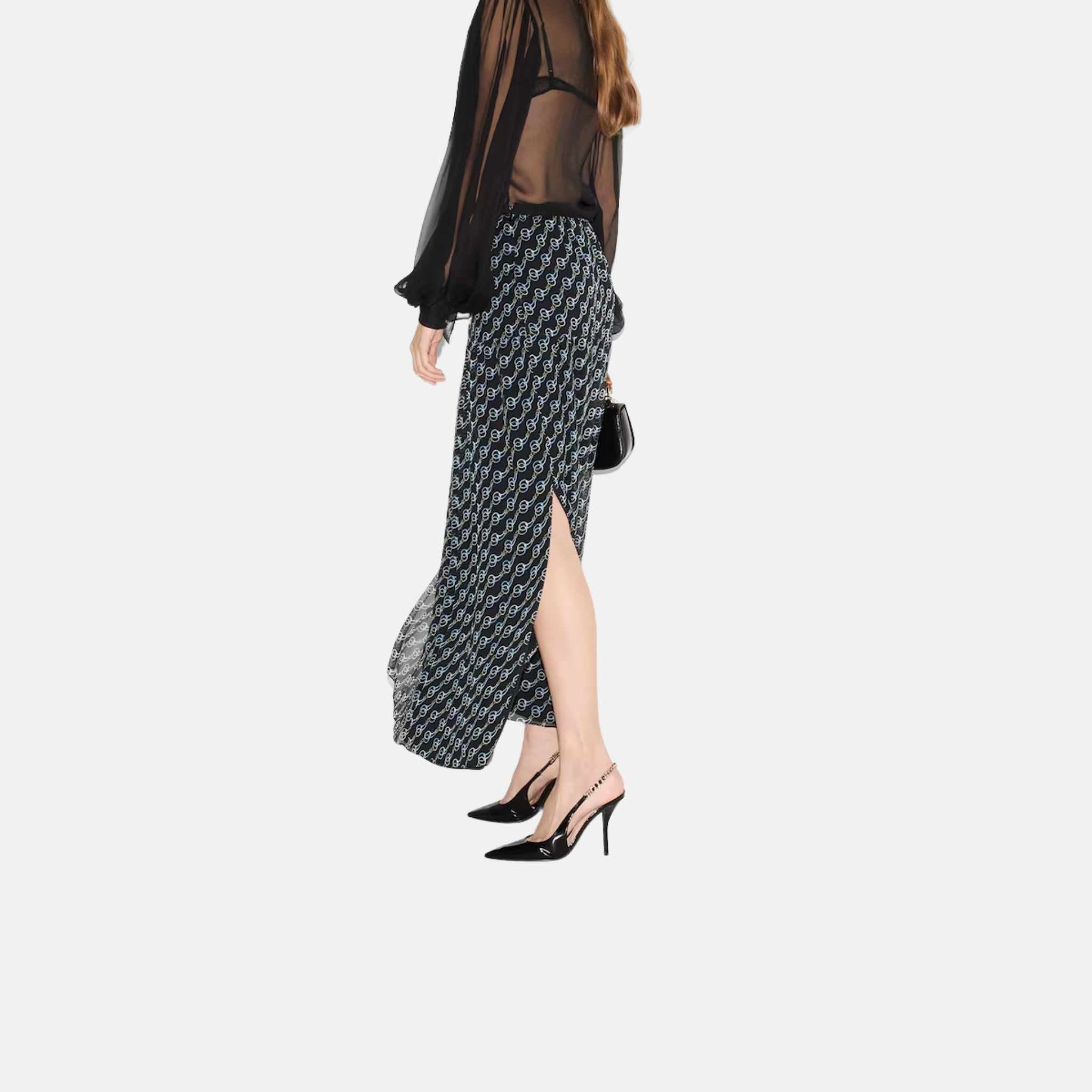 Printed Silk Skirt