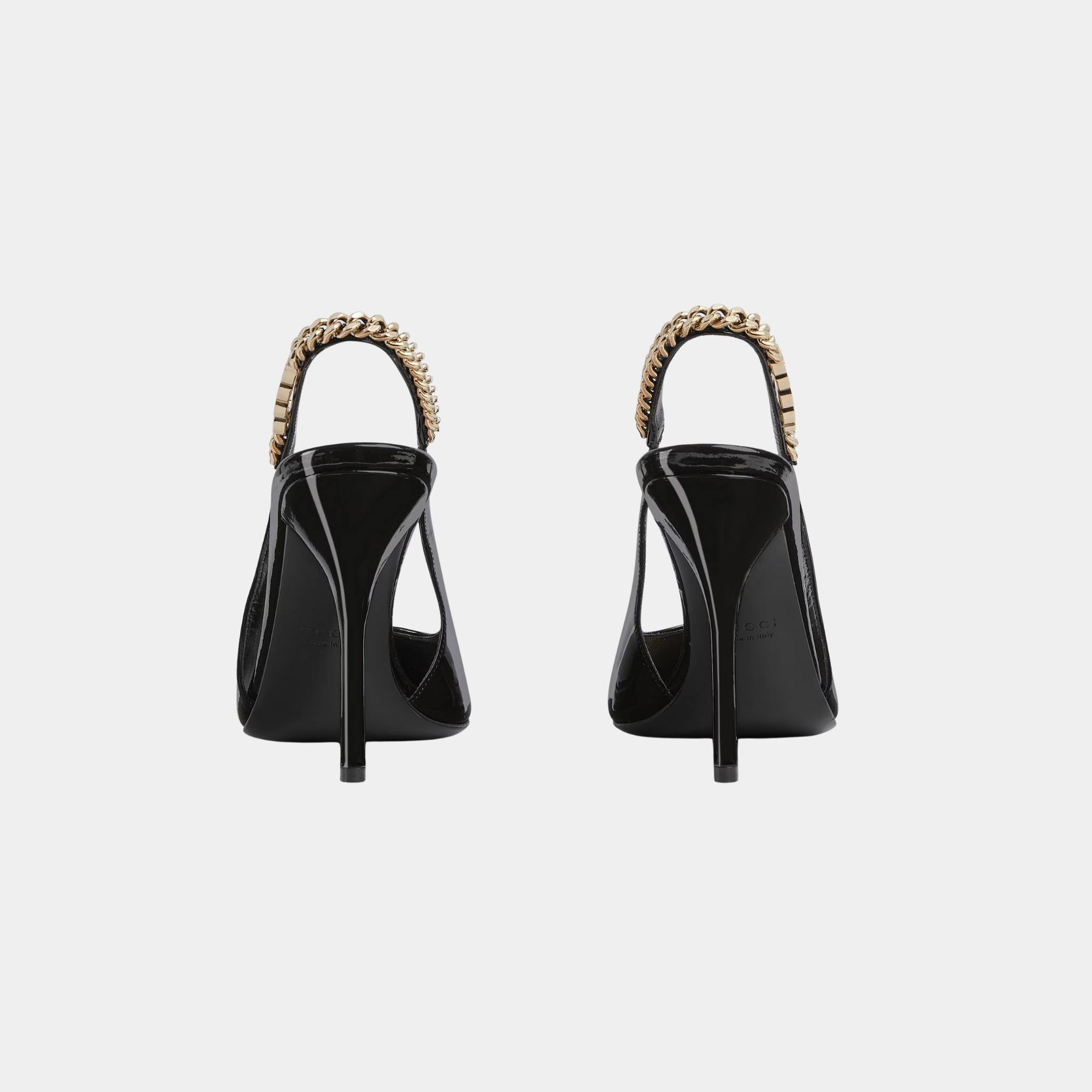 Signoria Slingback Patent Leather Pump