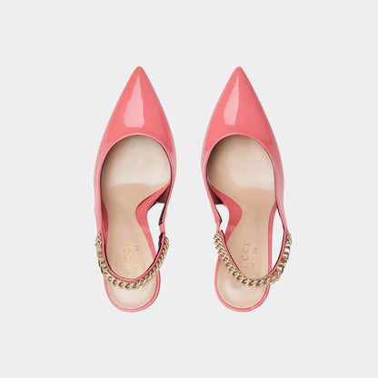 Signoria Slingback Patent Leather Pump