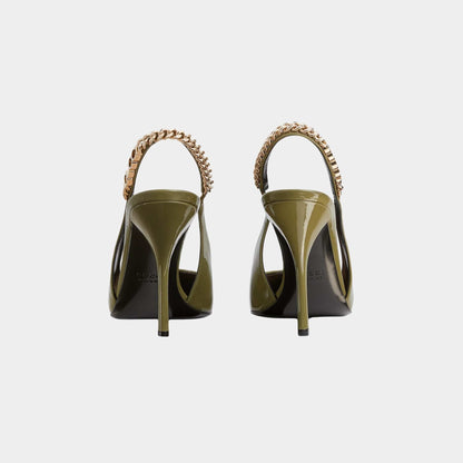 Signoria Slingback Patent Leather Pump