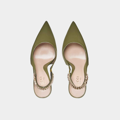 Signoria Slingback Patent Leather Pump
