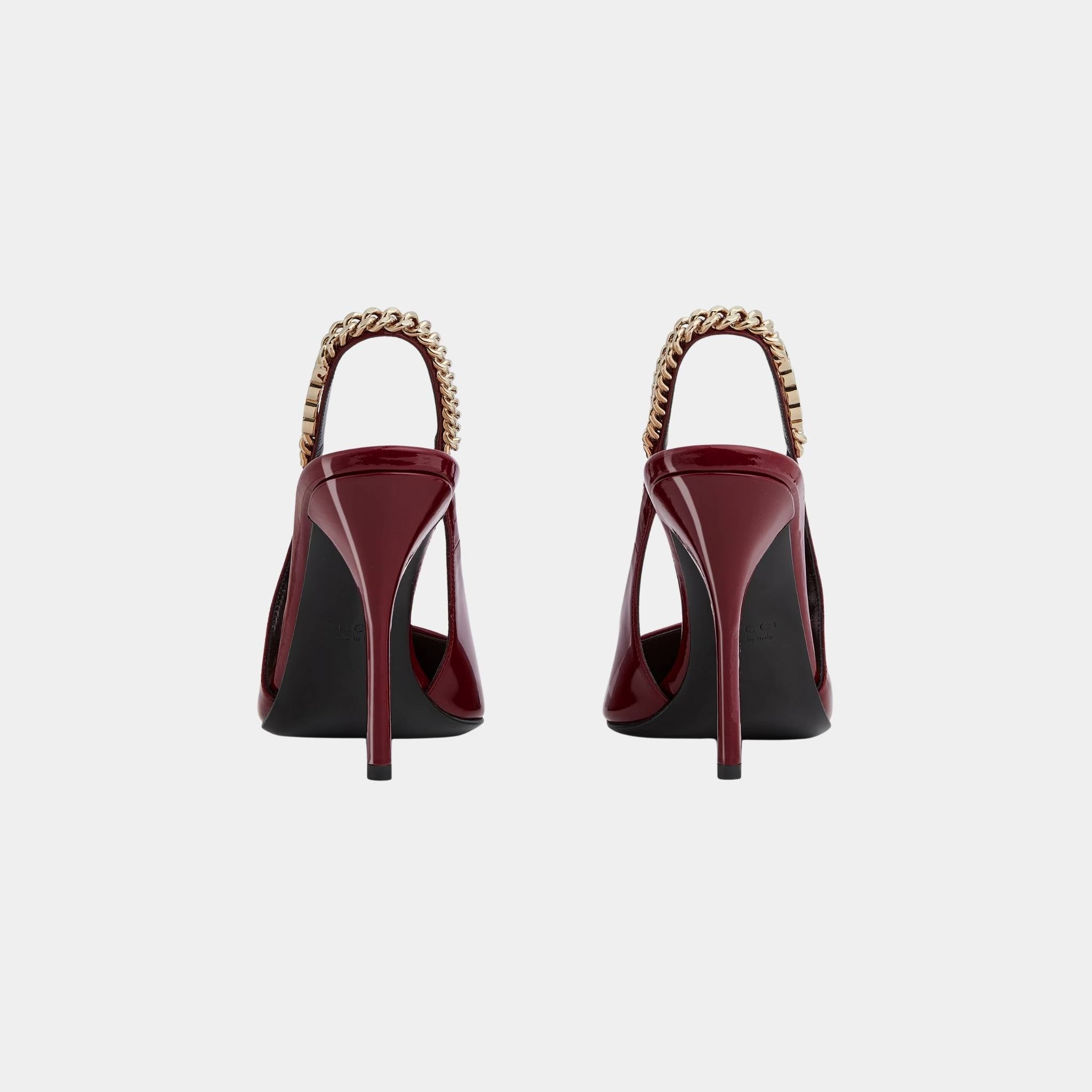Signoria Slingback Patent Leather Pump