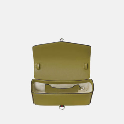 Small Crossbody Bag With Hook Closure