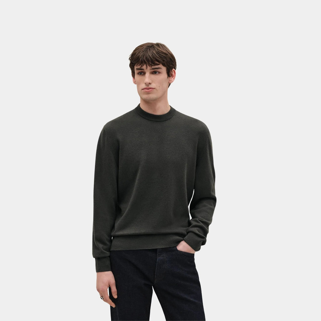 Anchor Chain Link Round Neck Sweater