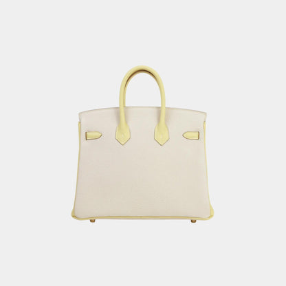 Birkin 25 HSS Togo Craie/Jaune Poussin PBHW