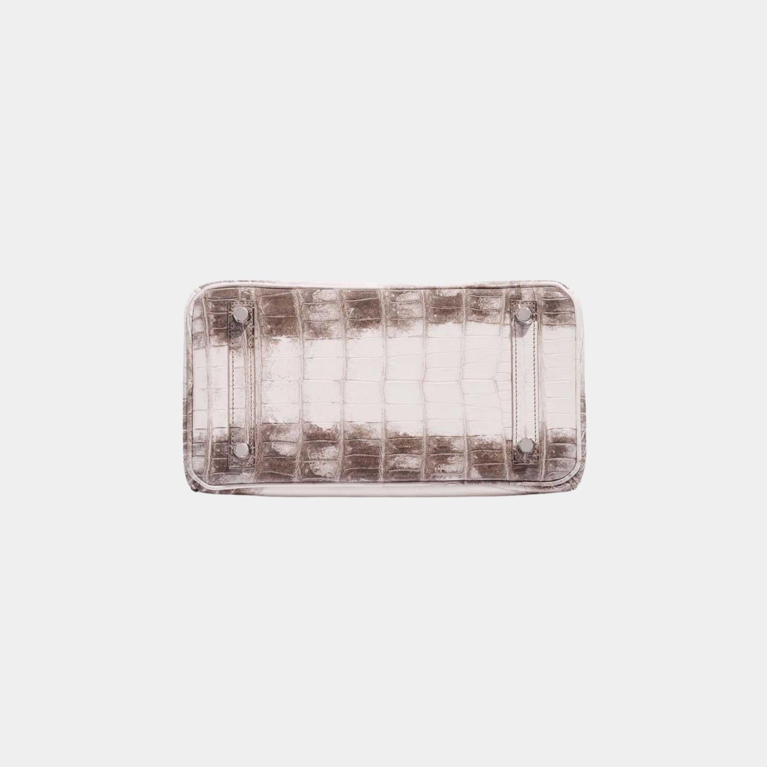 Birkin 25 Niloticus Crocodile Himalaya Blanc