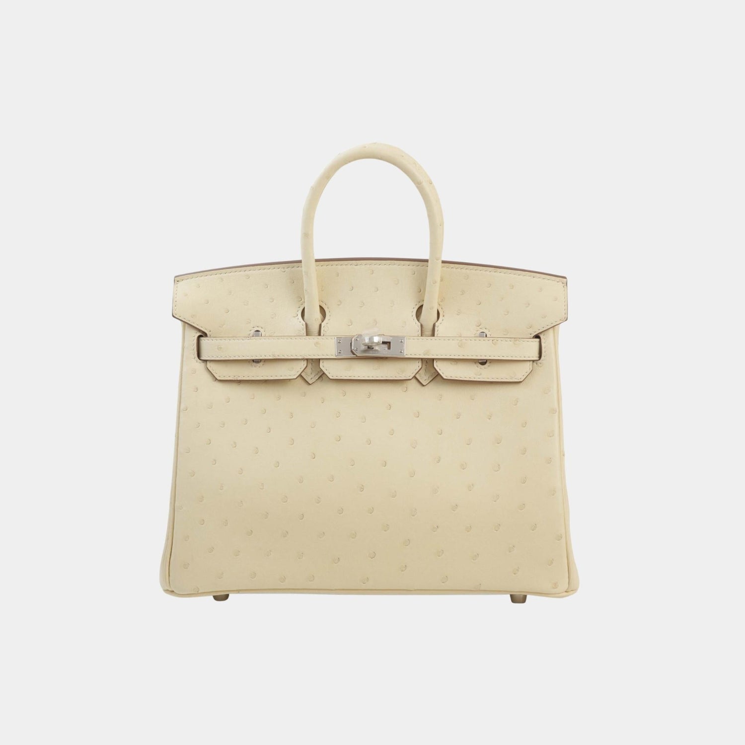 Birkin 25 Ostrich Parchemin PHW