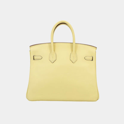 Birkin 25 Swift Jaune Poussin PHW