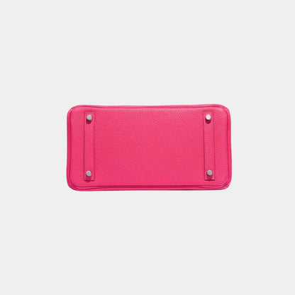 Birkin 30 Clemence Taurillon Rose Extreme PHW