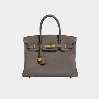 Birkin 30 Togo Gris Etain GHW