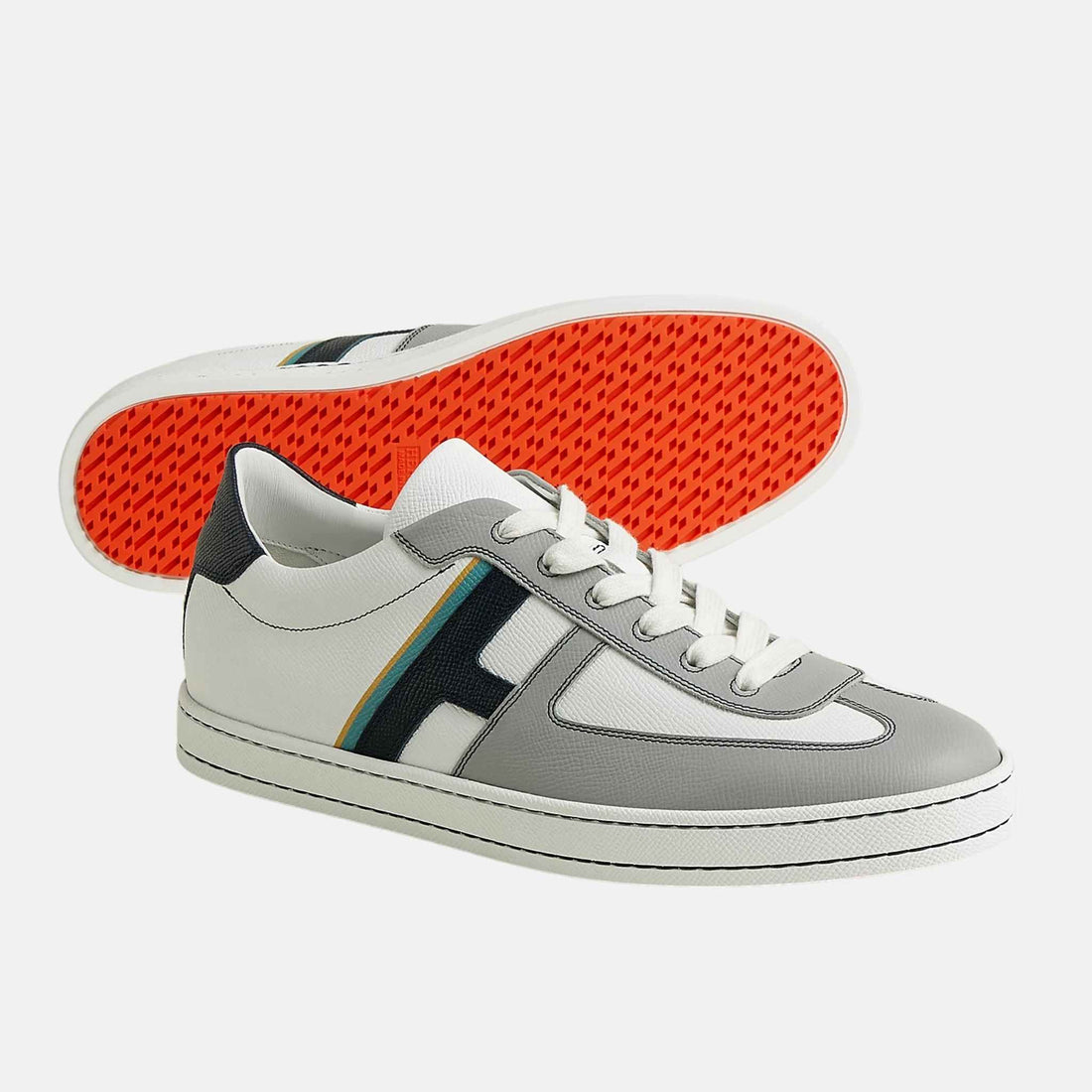 Boomerang Sneaker in Printed Epsom Calfskin