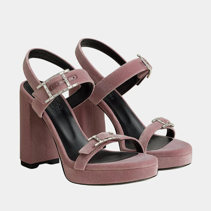 Bossa High Heel Sandal in Velvet