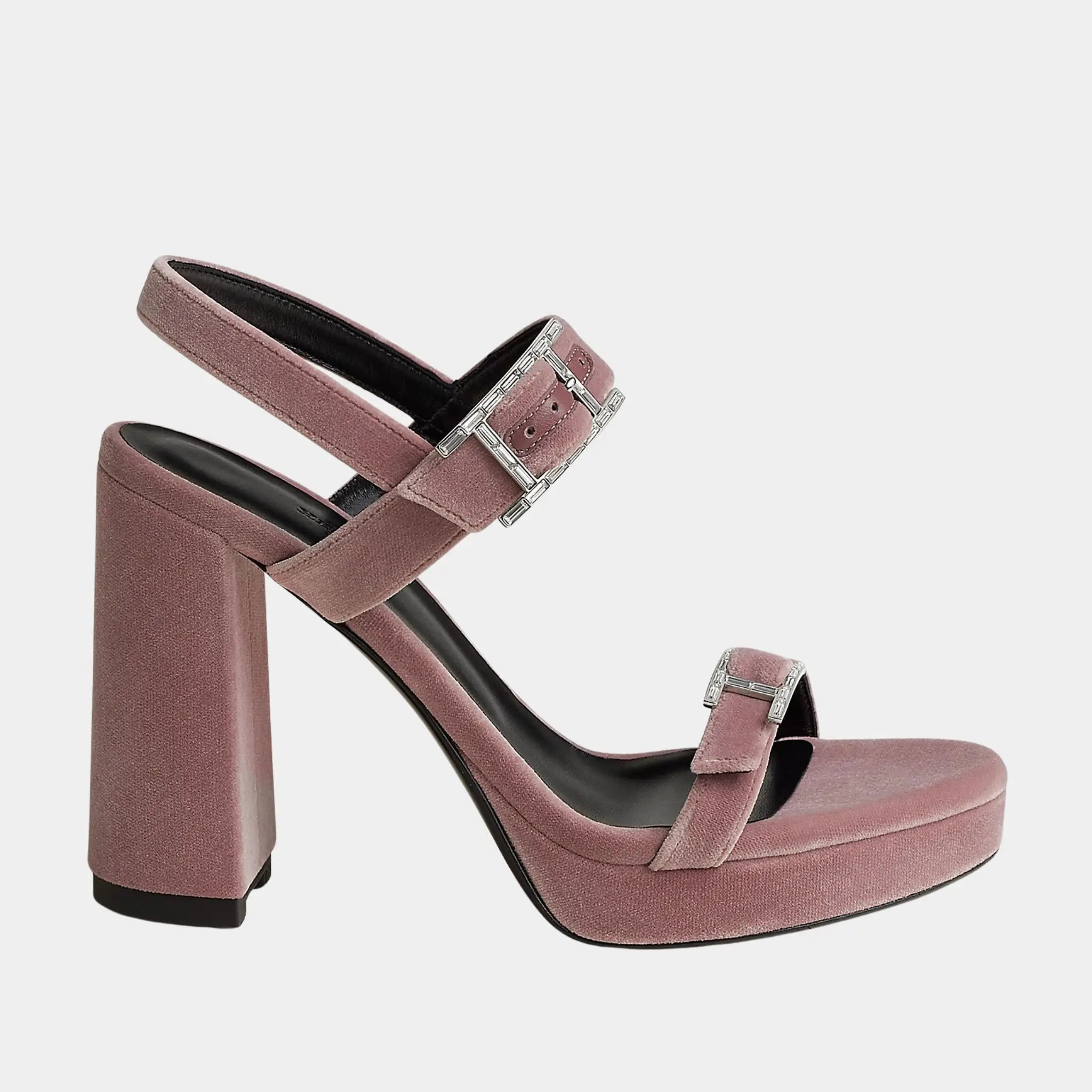 Bossa High Heel Sandal in Velvet