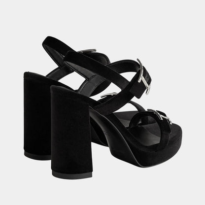 Bossa High Heel Sandal in Velvet