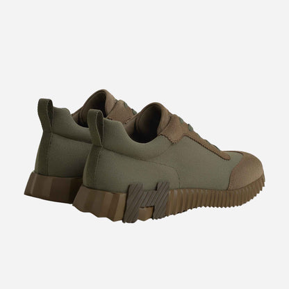 Bouncing Sneaker Cotton Canvas Suede Men