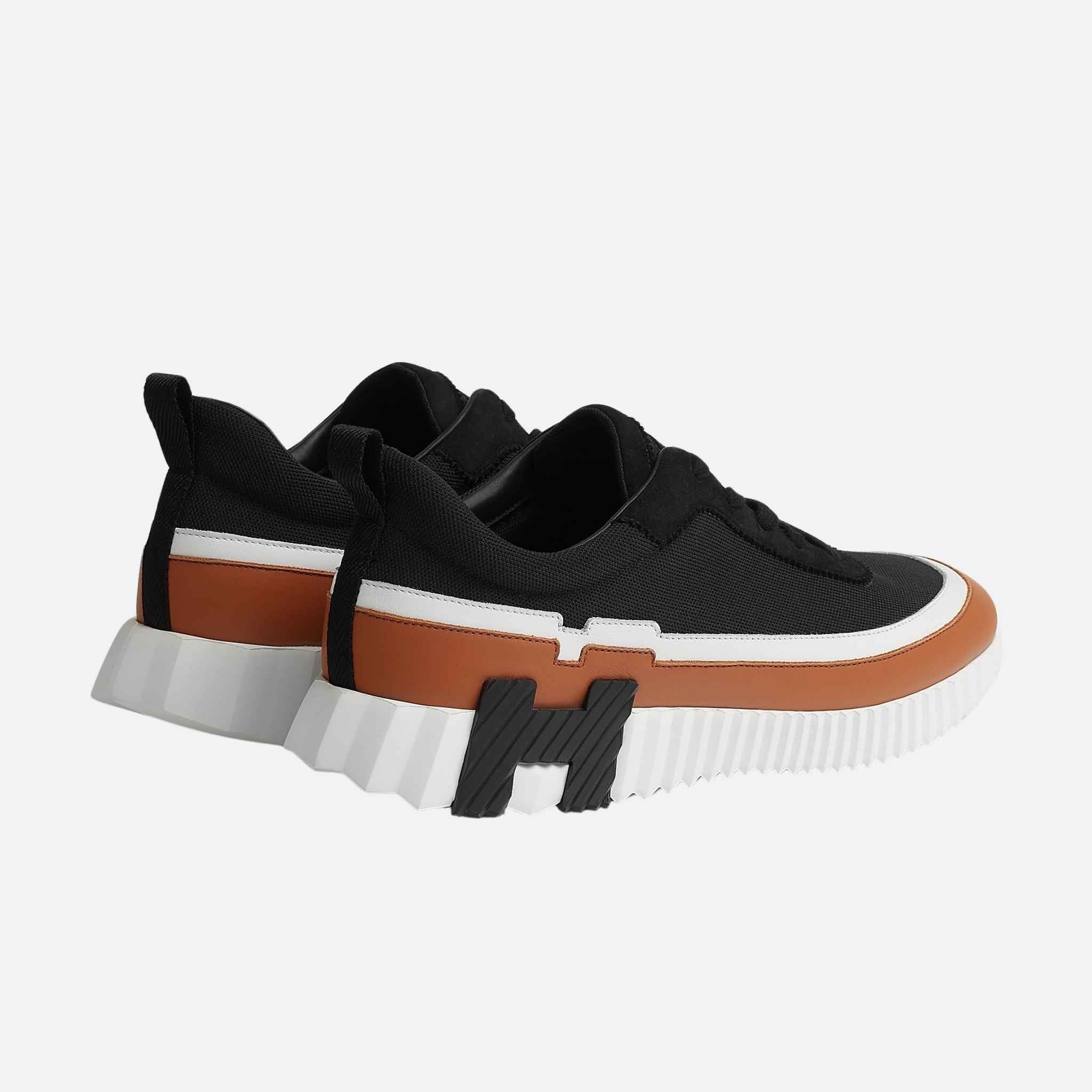 Bouncing Sneaker Knit Calfskin Suede Men
