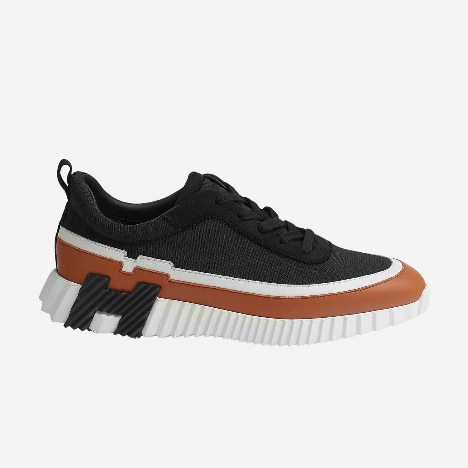 Bouncing Sneaker Knit Calfskin Suede Men