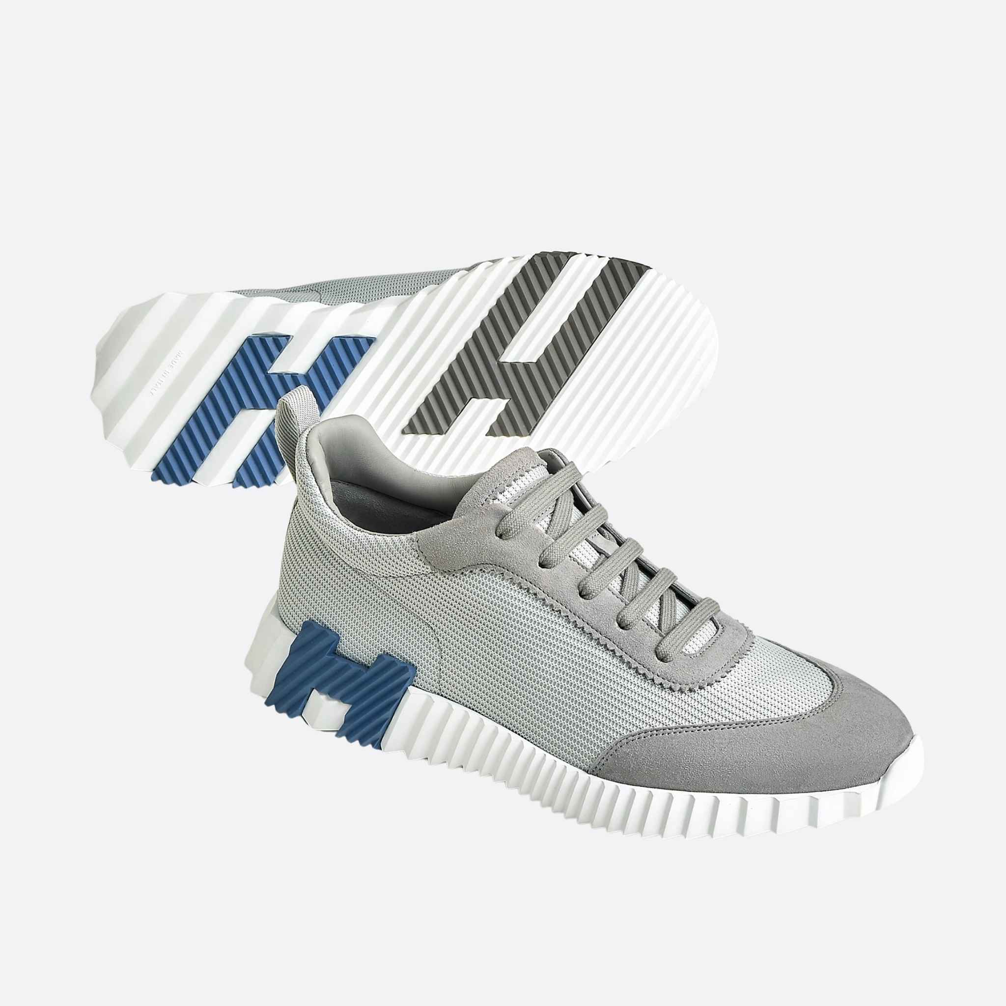 Bouncing Sneaker Technical Mesh and Suede Men