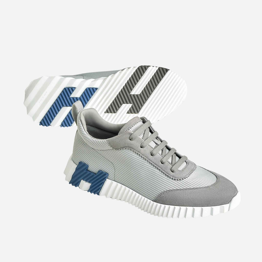 Bouncing Sneaker Technical Mesh and Suede Men
