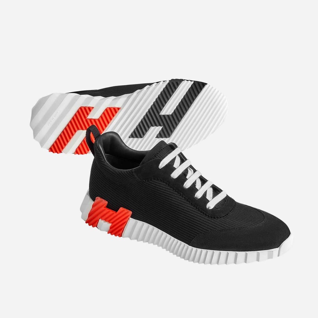 Bouncing Sneaker Technical Mesh and Suede Men