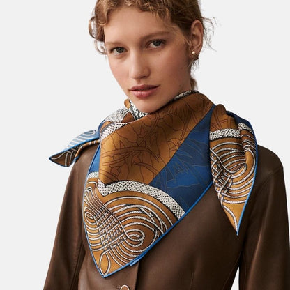 Brandebourgs Fleuris Double Face Scarf 90