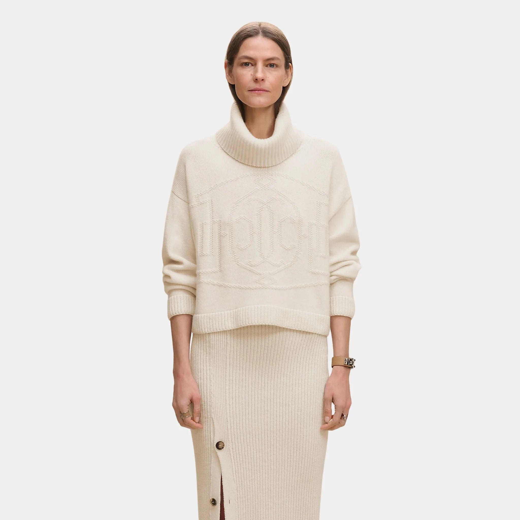 Cashmere H Lift Long-sleeve Sweater