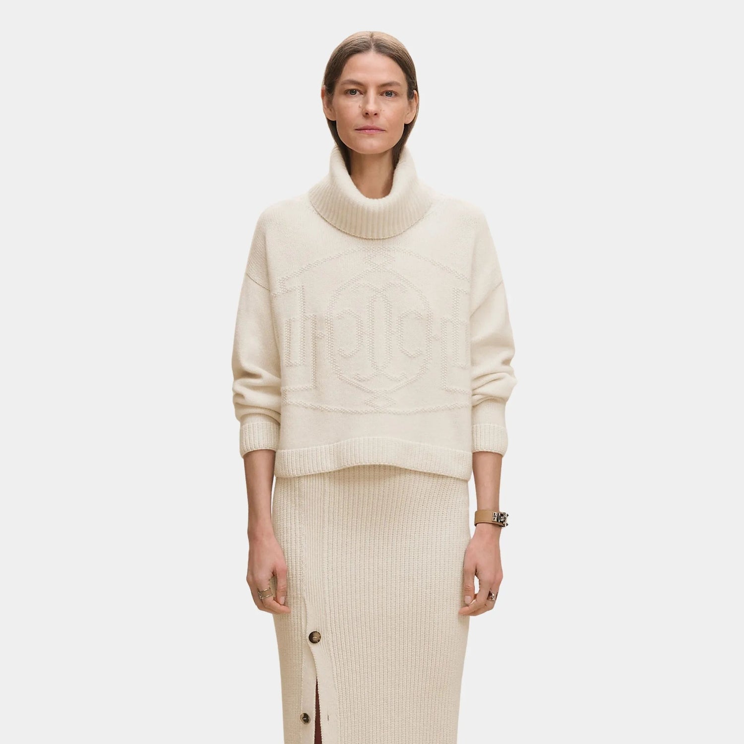 Cashmere H Lift Long-sleeve Sweater